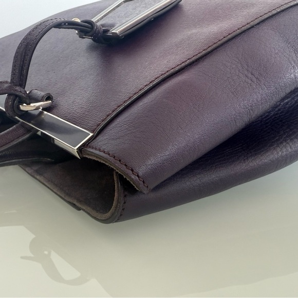 Fendi 2 Jours Plum Large Leather Bag - Picture 11 of 14